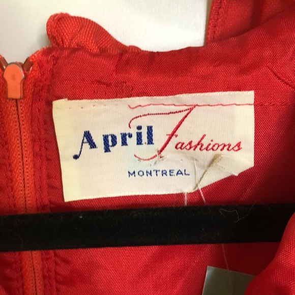 Vintage union made holiday dress - Picture 6 of 7